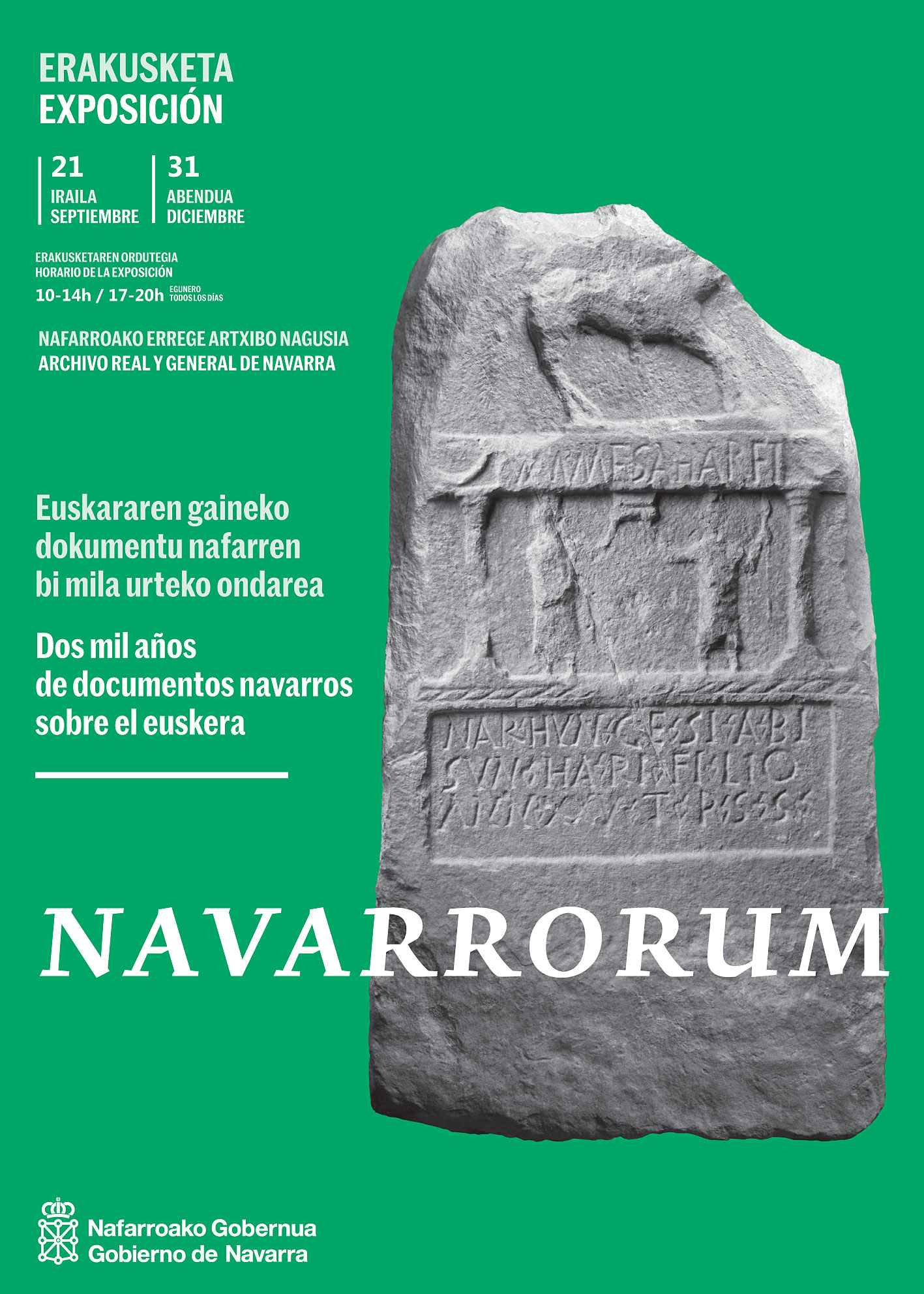 Entrar a la noticia: El Archivo de Navarra presenta la exposición “Navarrorum. Dos mil años de documentos navarros sobre el Euskera”