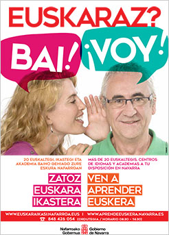 Entrar a la noticia: El Gobierno lanza una campaña de fomento del aprendizaje de euskera de personas adultas