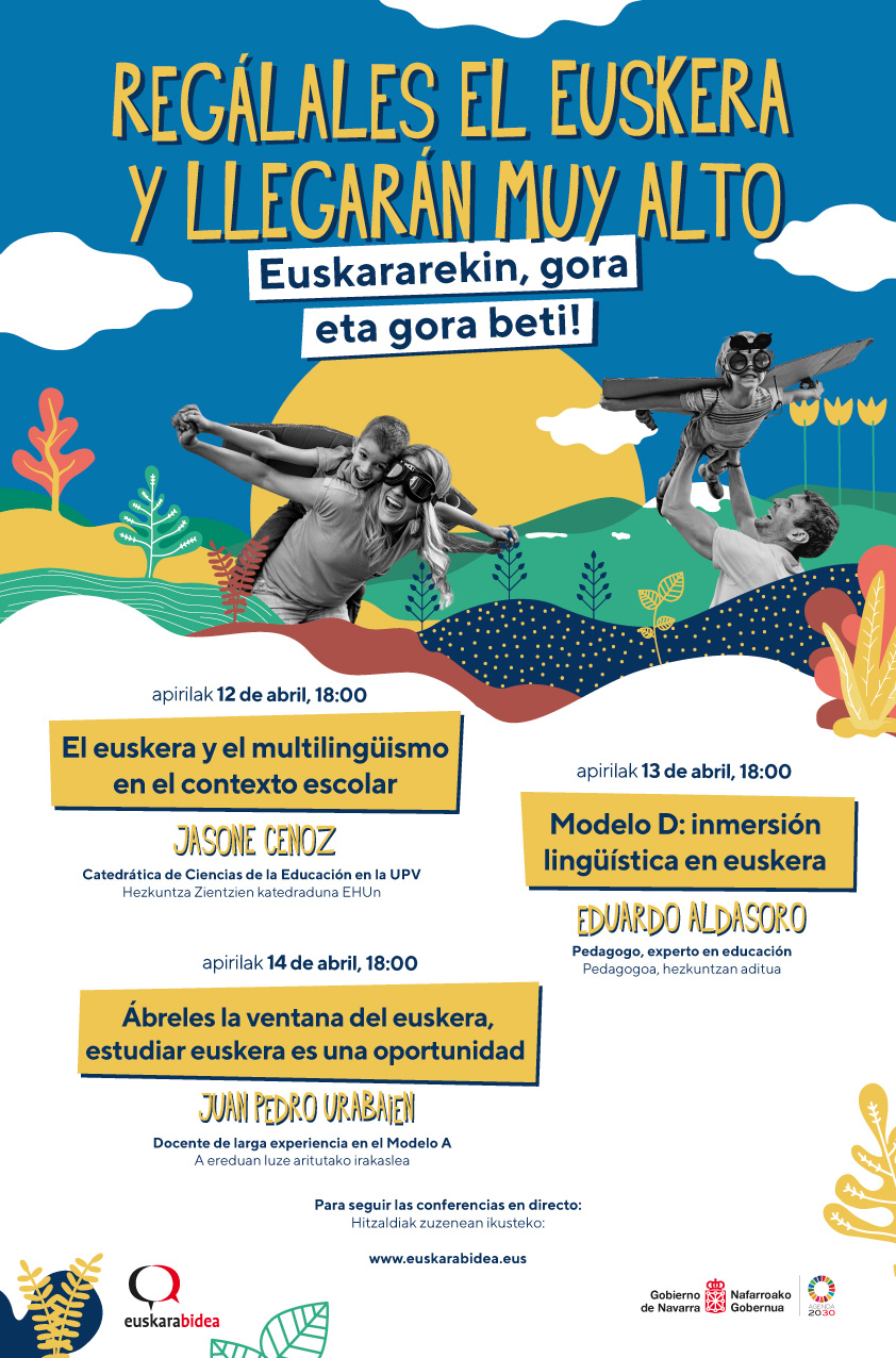 Entrar a la noticia: El Instituto Navarro del Euskera - Euskarabidea presenta la campaña “Regálales el euskera y llegarán muy alto / Euskararekin, gora eta gora beti!”